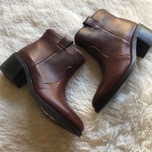 Jeffrey Campbell Brown Konda ankle booties